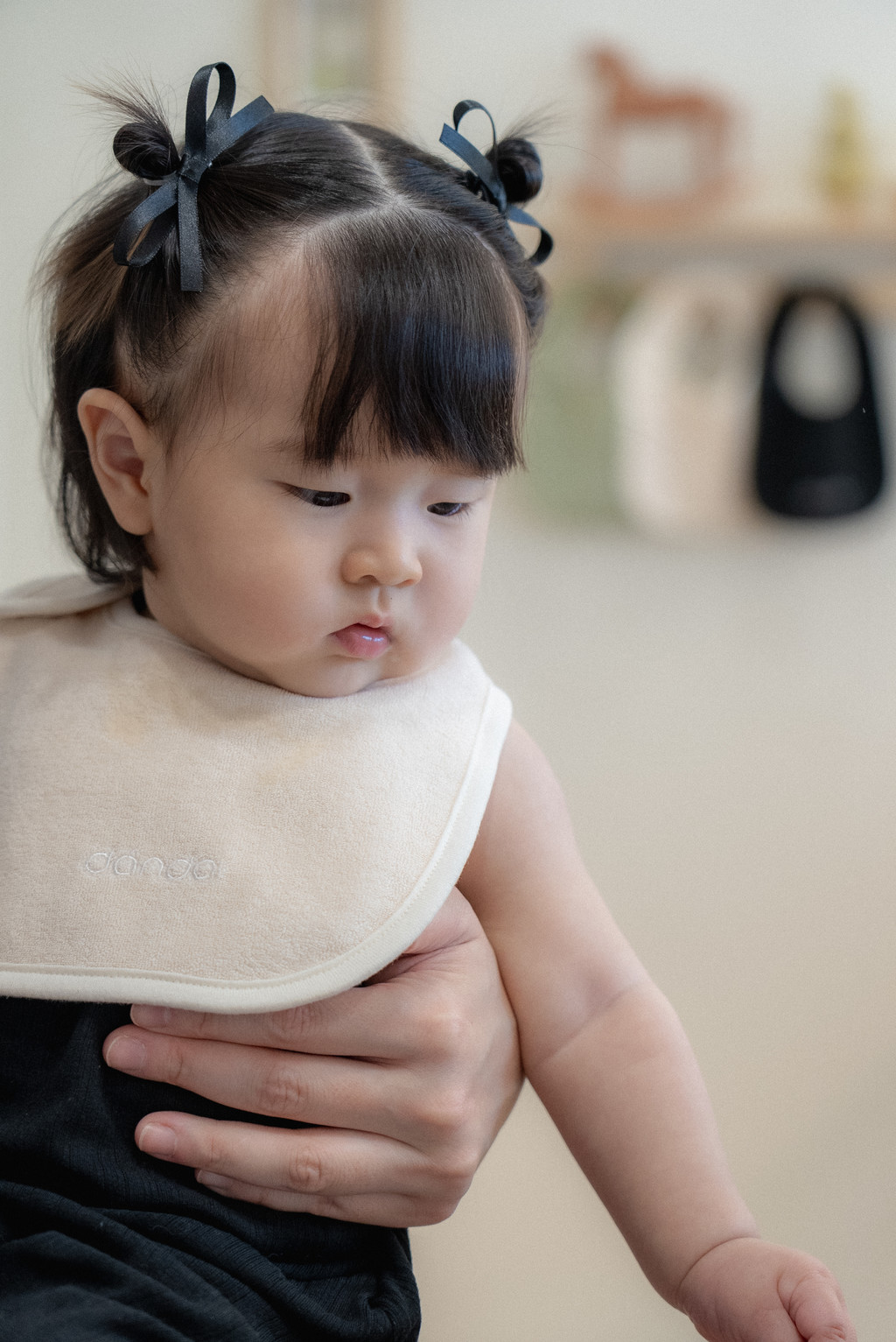 Cream Terry Bib 2